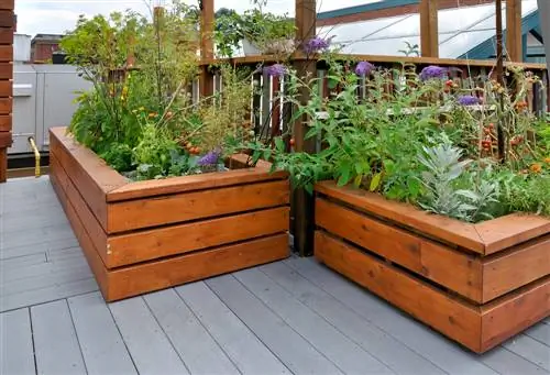 raised bed balcony