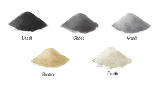 Types of primary rock flour