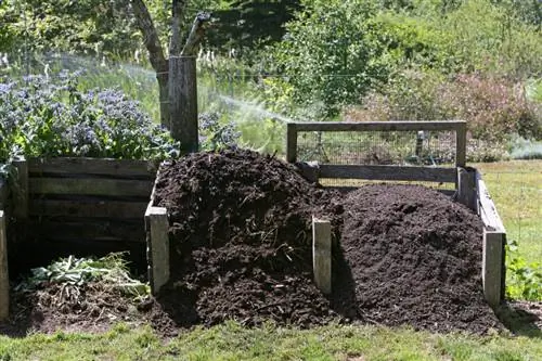 Compost van kersenlaurier