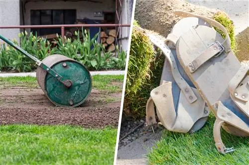 Tools for rolling lawn seeds