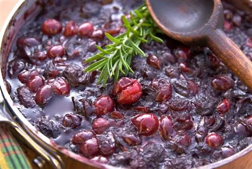 Boil cranberries