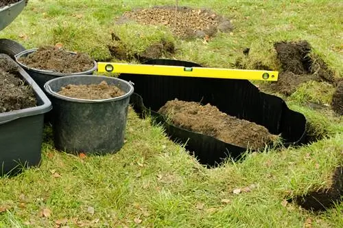 Juncos no jardim: Quando é necessária uma barreira radicular?