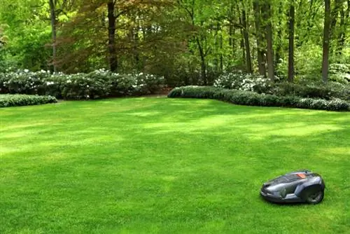 Lawn mowing robots