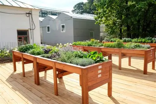 raised bed table