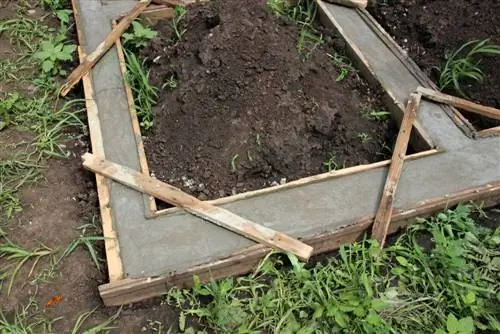 casetta da giardino con fondazione a punti