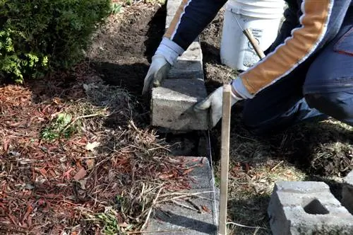 Pietre per pavimentazione del bordo del letto