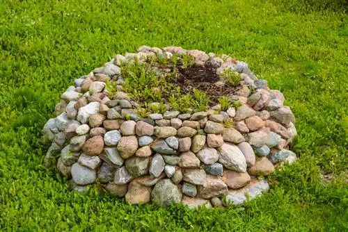 Borde de cama de piedra natural con tus propias manos.