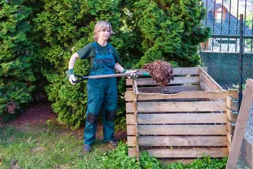 escavação de compostagem