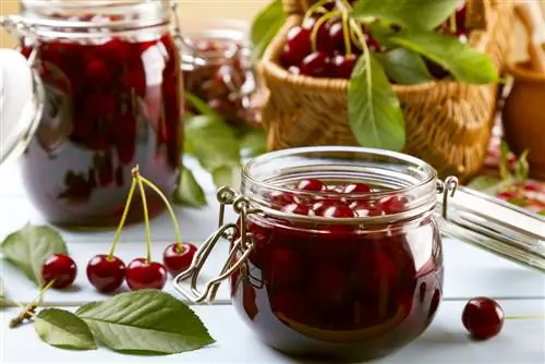 mise en conserve de cerises