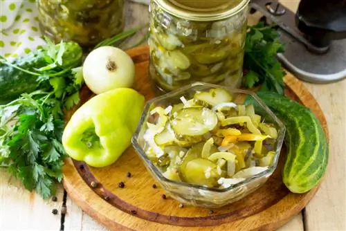 Canning cucumber salad