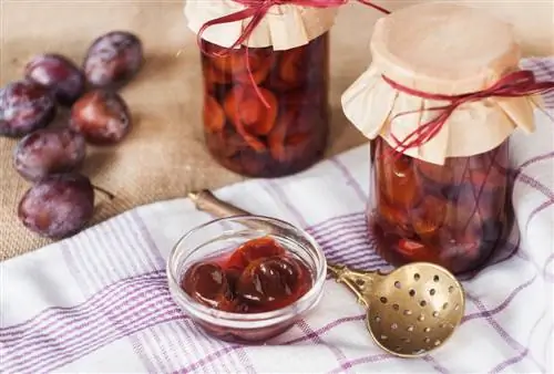 plum compote canning