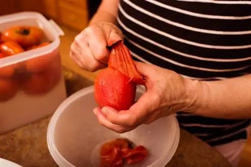 descascamento de tomate