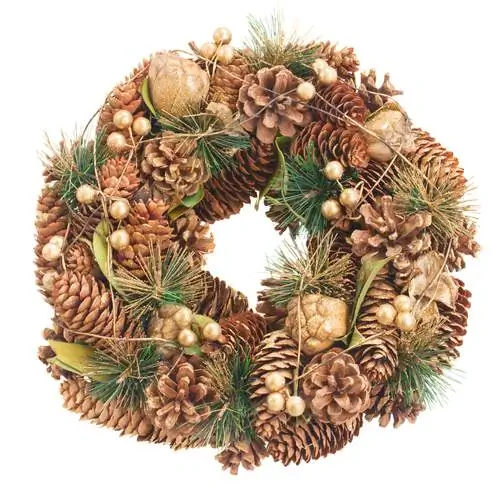 Advent wreath na gawa sa pine apples