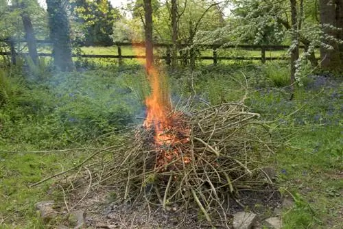 tuinafval verbranden