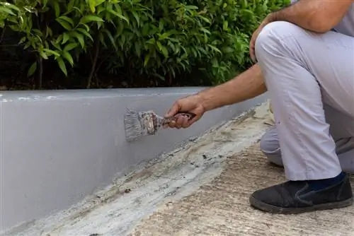 Renovatie van tuinmuur