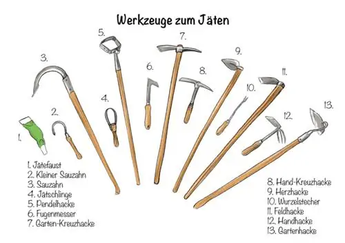 Weeding: tools for weeding