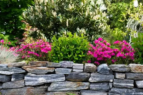 Dry stone wall in the garden: stable, ecological and without mortar