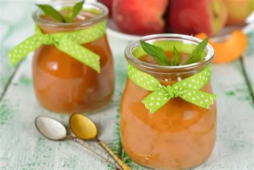 Preserve peach jam