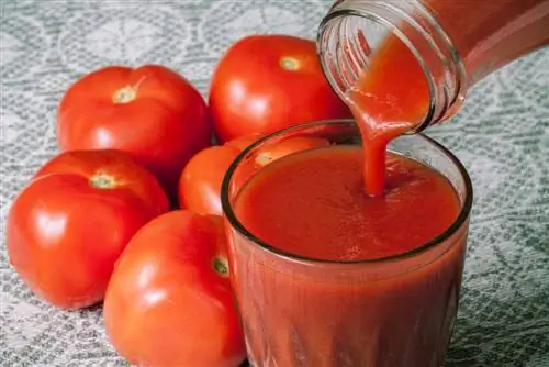 faire bouillir le jus de tomate