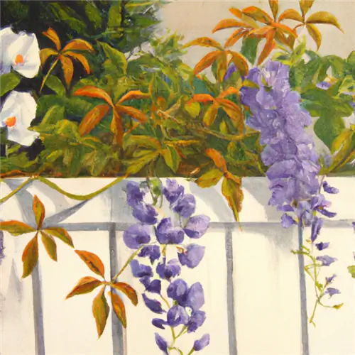 Combine wisteria with morning glories in the garden