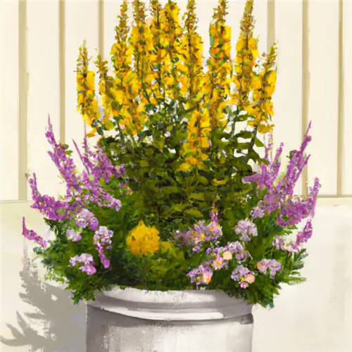 รวม loosestrife กับ loosestrife บนเตียง