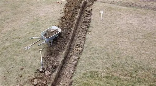 Sm altire il terreno del giardino