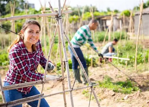 làm một chiếc teepee bằng tre