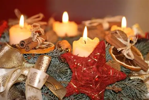 muda gani wa kuondoka advent wreath imesimama